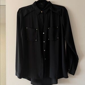 H&M Elegant Black Blouse